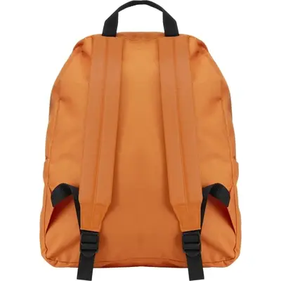 Pomarańczowy plecak z kieszeniami na zamek błyskawiczny