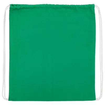 Bawełniany worek ze sznurkiem - zielony