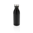 Butelka sportowa 500 ml, stal nierdzewna z recyklingu kolor czarny