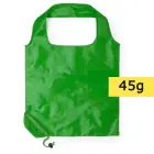 Zielona torba na zakupy z logo