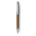 Długopis bambusowy z plastikowymi kolorowymi elementami