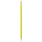 Naostrzony ołówek z gumką - żółty