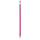 Naostrzony ołówek z gumką - różowy