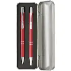 Zestaw piśmienny -  długopis i ołówek mechaniczny - czerwony