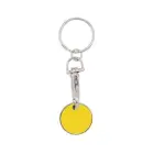 Brelok do kluczy w kształcie monety - żółty