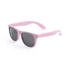 Okulary przeciwsłoneczne ze słomy pszenicznej - kolor różowy