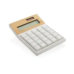 Bambusowy kalkulator Utah, RABS kolor brązowy
