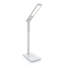 Lampka na biurko, ładowarka bezprzewodowa 5W - kolor biały