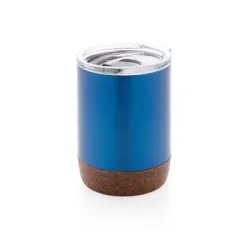 Korkowy kubek termiczny 180 ml - kolor niebieski