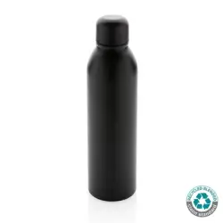 Próżniowa butelka sportowa 500 ml, stal nierdzewna z recyklingu kolor czarny