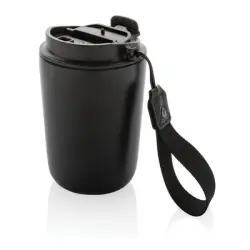 Kubek termiczny 380 ml Cuppa stal nierdzewna z recyklingu kolor czarny