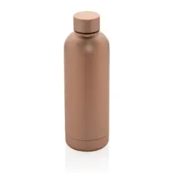 Butelka termiczna 500 ml, stal nierdzewna z recyklingu kolor brązowy