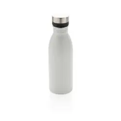 Butelka sportowa 500 ml, stal nierdzewna z recyklingu kolor biały