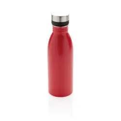 Butelka sportowa 500 ml, stal nierdzewna z recyklingu kolor czerwony