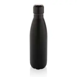Butelka sportowa 500 ml Eureka stal nierdzewna z recyklingu kolor czarny