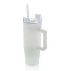 Kubek podróżny 900 ml Tana plastik z recyklingu kolor biały