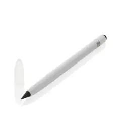 Aluminiowy ołówek z gumką kolor biały