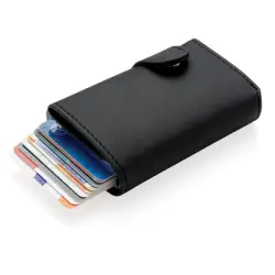 Etui na karty kredytowe, portfel, ochrona RFID - kolor czarny