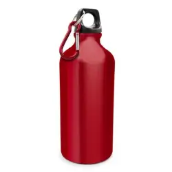 Butelka sportowa 500 ml z karabińczykiem | Marilsa - kolor czerwony