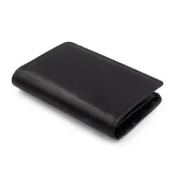 Skórzany portfel Exclusive Collection - Henrye - kolor czarny