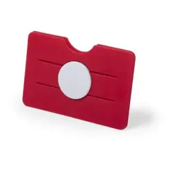 Uchwyt do telefonu - etui na karty kredytowe - kolor czerwony