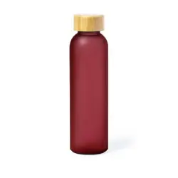Szklana butelka sportowa 500 ml kolor czerwony