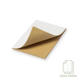 Notatnik A5, papier z nasionami kolor biały