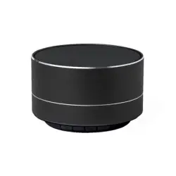 Głośnik bezprzewodowy 3W z aluminium z recyklingu kolor czarny