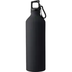 Butelka sportowa 800 ml z karabińczykiem - kolor czarny