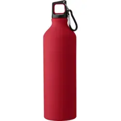 Butelka sportowa 800 ml z karabińczykiem - kolor czerwony