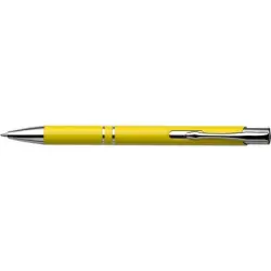 Długopis z aluminium z recyklingu - kolor żółty