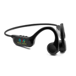 Kostne słuchawki bezprzewodowe Jasmine kolor czarny