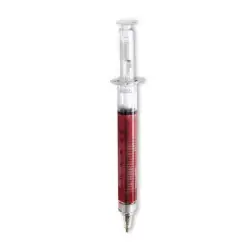 Długopis "strzykawka" - kolor czerwony