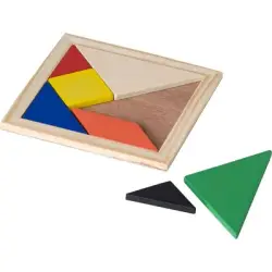 Puzzle tangram 7 el. kolor brązowy