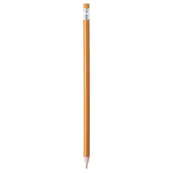 Naostrzony ołówek z gumką - pomarańczowy