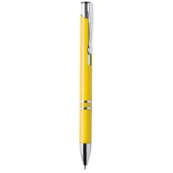 Żółte długopisy z logo