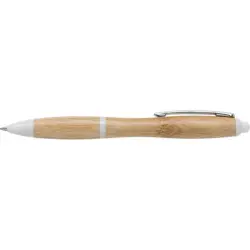 Bambusowy długopis - kolor biały