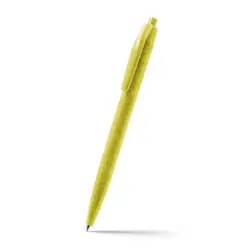 Długopis z włókien słomy pszenicznej - kolor żółty