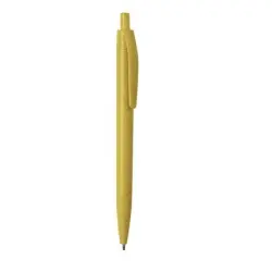 Długopis ze słomy pszenicznej kolor żółty