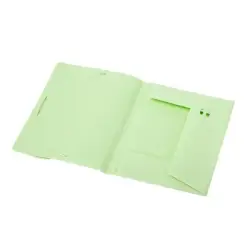Teczka na dokumenty ok. A4 ze słomy pszenicznej kolor zielony