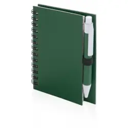Notatnik z długopisem - kolor zielony