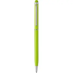 Długopis przekręcany touch pen - jasnozielony