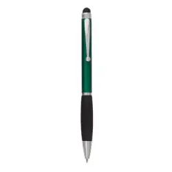 Długopis z wygodnym uchwytem touch pen - zielony