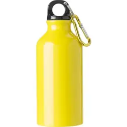 Butelka sportowa 400 ml z karabińczykiem - kolor żółty