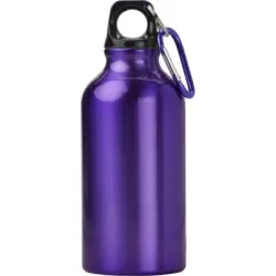 Butelka sportowa 400 ml z karabińczykiem - kolor fioletowy