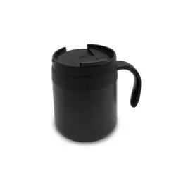 Kubek termiczny 330 ml z rączką - kolor czarny