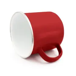 Emaliowany kubek 360 ml kolor czerwony