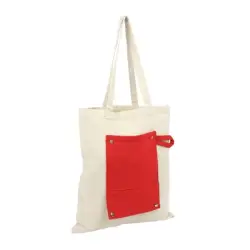 Bawełniana torba na zakupy, składana - Arlo kolor czerwony