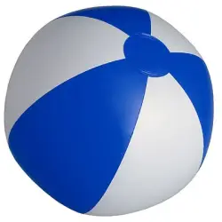Dmuchana piłka plażowa kolor biało-niebieski