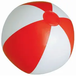 Piłka plażowa - biało czerwona